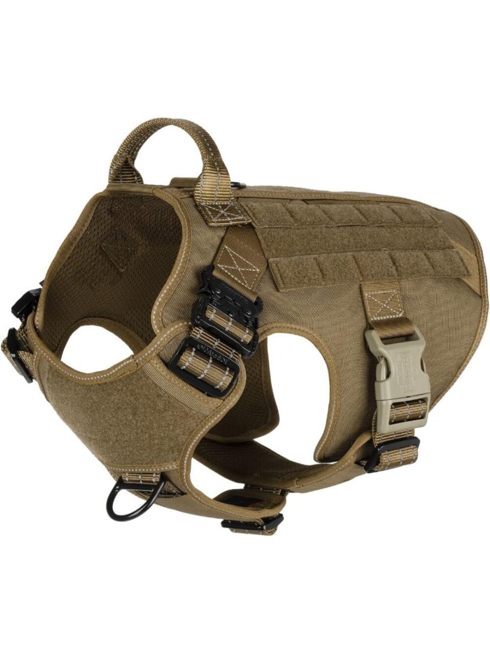 Reflective No-Pull Tactical Dog Harness for Large Breeds - Adjustable